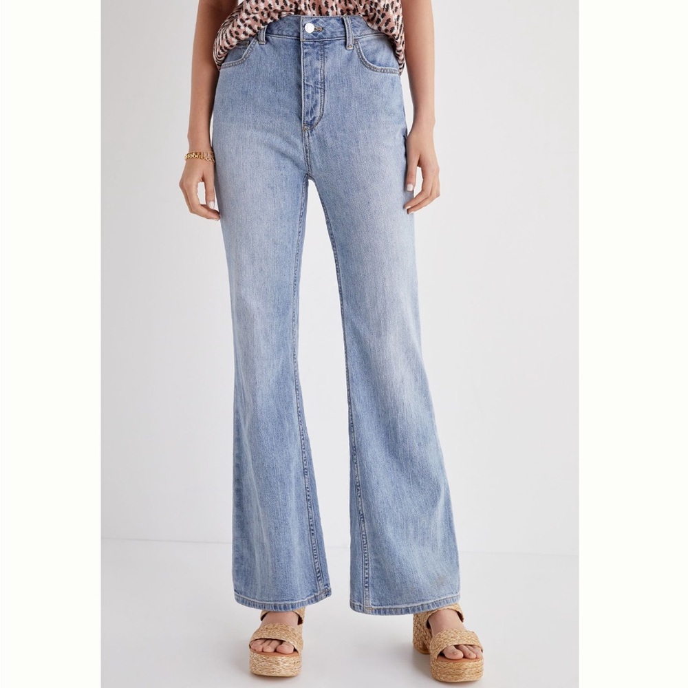 Anthropologie Pilcro Ultra High Rise Flare Jeans